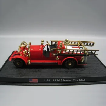 1/64 Масштаб 13 см Сплав, отлитый под давлением Классический 1924 arens fox США Пожарная машина внедорожник Автомодель Игрушки для коллекции