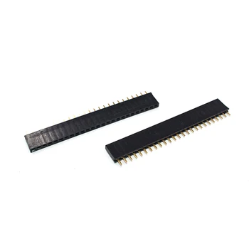 10шт Шаг 2,54 мм Однорядный Женский разъем Печатной Платы Pin Header Connector Strip Pinheader 2/3/4/6/10/12/16/20/40Pin для Arduino
