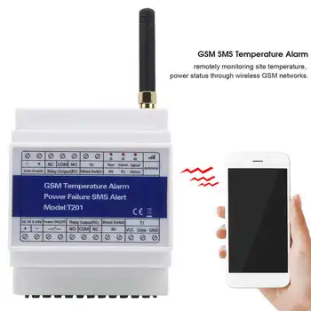T201 GSM SMS Пульт дистанционного управления температурным сигналом Мониторинг состояния питания Оповещение о сбое GSM 4G Контроллер доступа Детектор