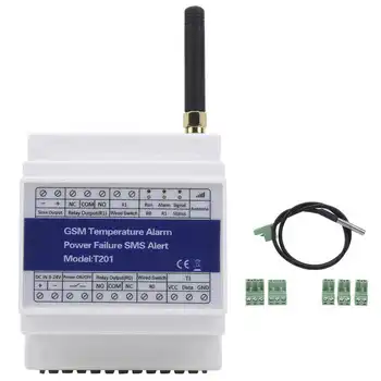 T201 GSM SMS Пульт дистанционного управления температурным сигналом Мониторинг состояния питания Оповещение о сбое GSM 4G Контроллер доступа Детектор