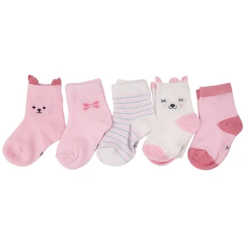 Весенне-осенние Детские носки С милыми мультяшными детскими носками Для мальчиков и девочек, набор дышащих носков