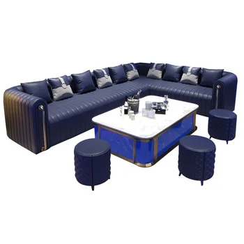 Диван-лайтбокс, чайный столик qing luxury KTV диван-будка, барные стулья, комбинированная будка, оптовый коммерческий бар
