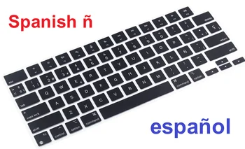 Испанский - Обложка клавиатуры для Macbook Air 13 13,6 M2 A2681 M1 A2337 Для Macbook Pro 13 Pro 14 15 13,3 16 A2337 A2442 A2179