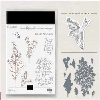 Металлические штампы для резки птиц и цветов для штампов 
