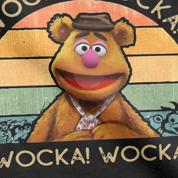 Мужская Женская Футболка Fozzie Wocka Bear Muppet Show Сумасшедшая Футболка Из Чистого Хлопка С Коротким Рукавом Disney T Shirt Одежда Для Взрослых