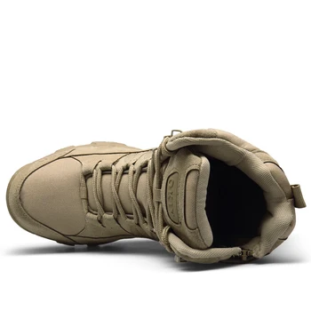 Мужская походная обувь, водонепроницаемая мужская туристическая обувь для скалолазания, кожаная альпинистская обувь, Походные охотничьи ботинки, кроссовки