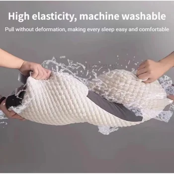 Новая 3D перегородка для спа-массажа, помогающая уснуть и защищающая шею, подушка для вязания хлопчатобумажных постельных принадлежностей