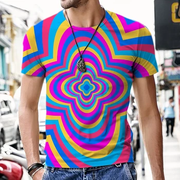 Ослепительно Великолепные цветные художественные граффити, летняя мода, изысканная 3D-печать Для мужчин и женщин, подходящие для футболки с круглым вырезом и коротким рукавом